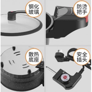电子微压锅不粘锅一体大容量电煮锅多功能家用厨房蒸煮电火锅批发